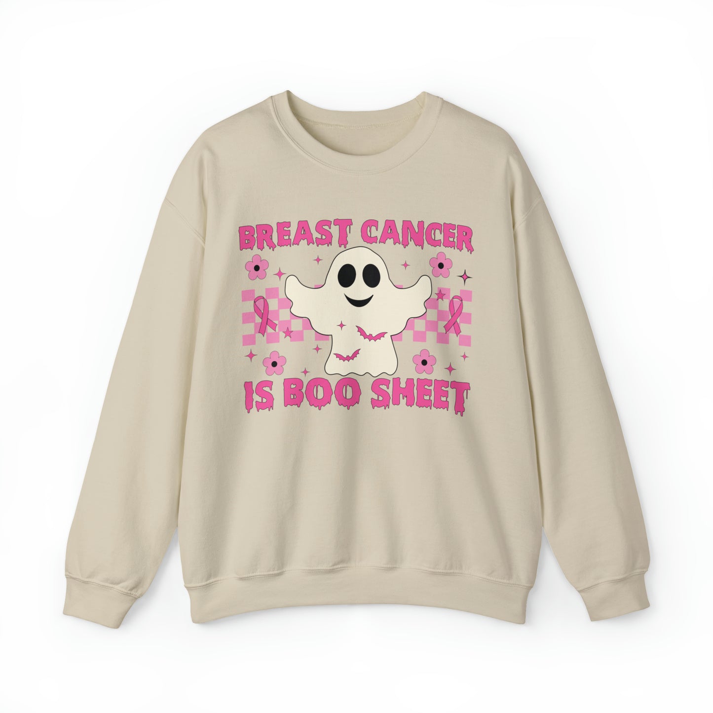 Breast Cancer Is Boo Sheet Adult Crewneck Sweatshirt