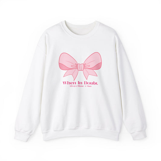 When In Doubt Adult Crewneck Sweatshirt