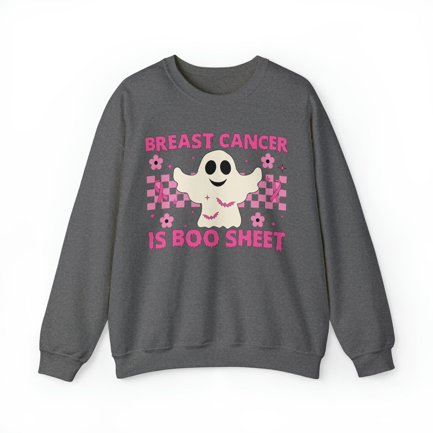 Breast Cancer Is Boo Sheet Adult Crewneck Sweatshirt