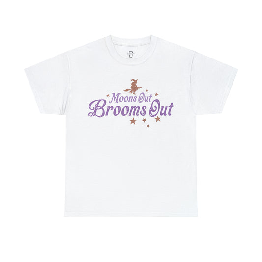 Moons Out Brooms Out Adult T-Shirt