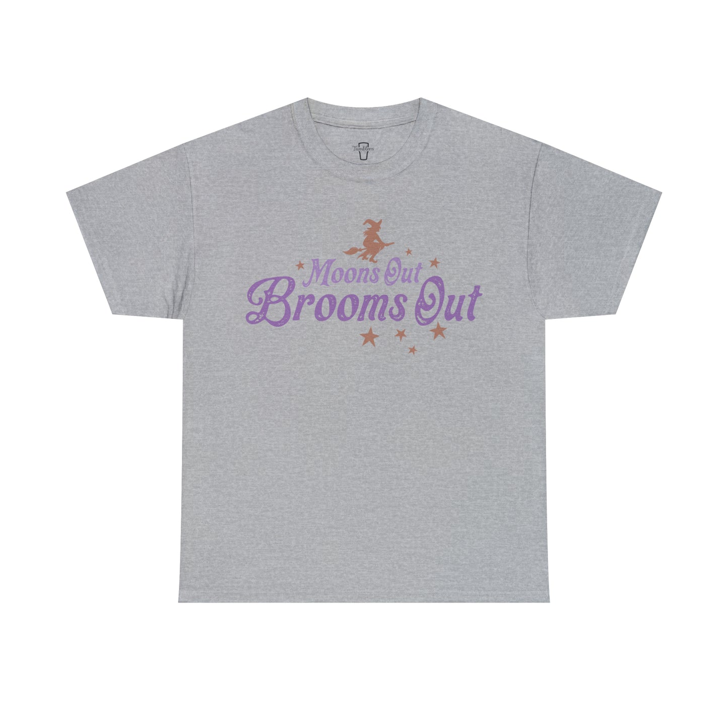 Moons Out Brooms Out Adult T-Shirt