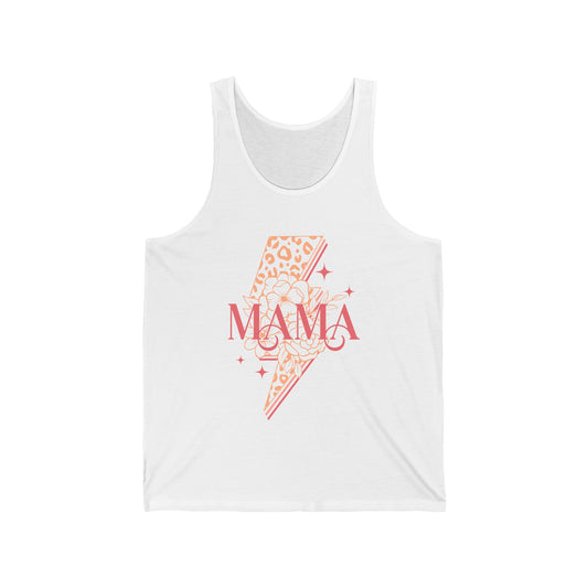 Mama Lightening Bolt Unisex Jersey Tank