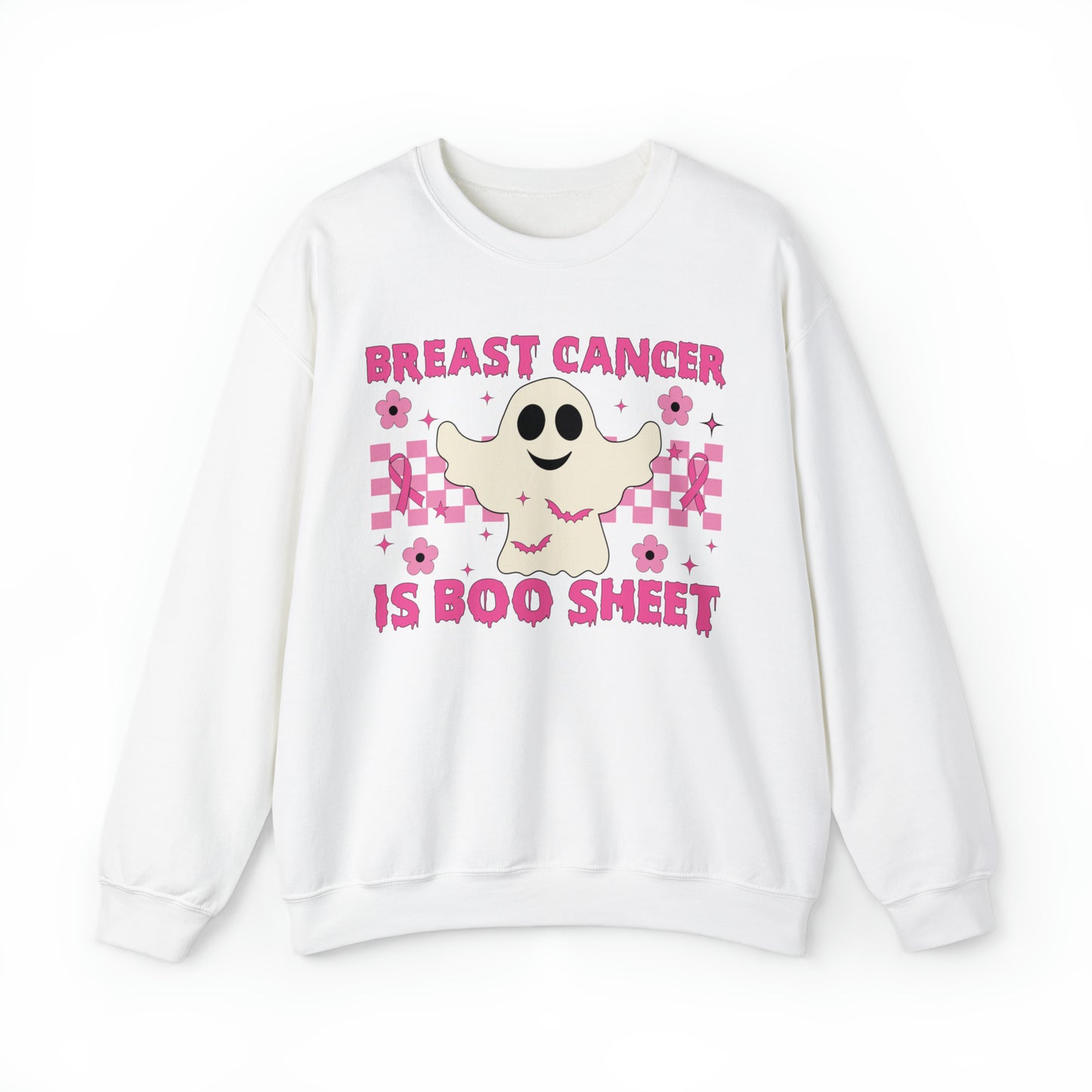 Breast Cancer Is Boo Sheet Adult Crewneck Sweatshirt