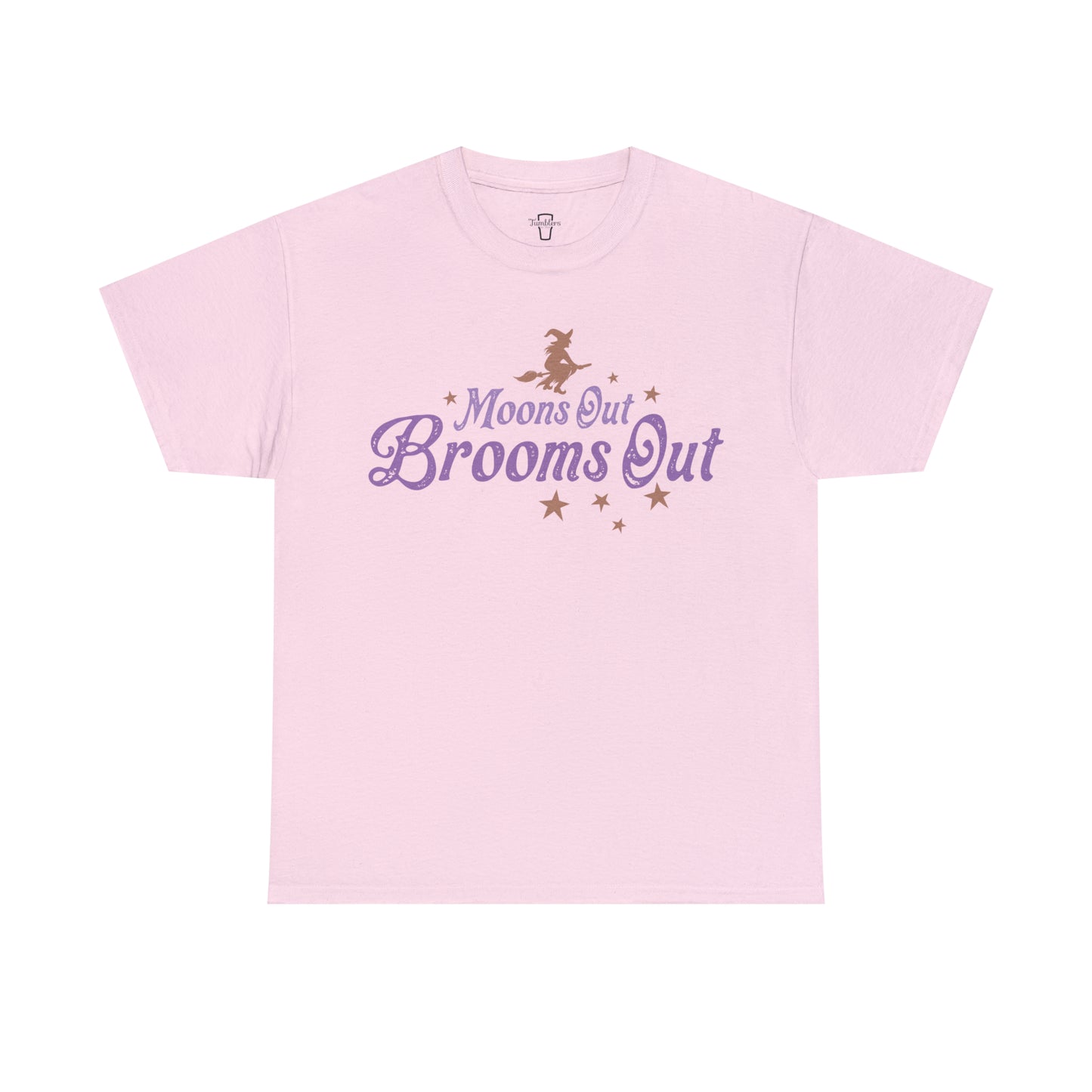 Moons Out Brooms Out Adult T-Shirt