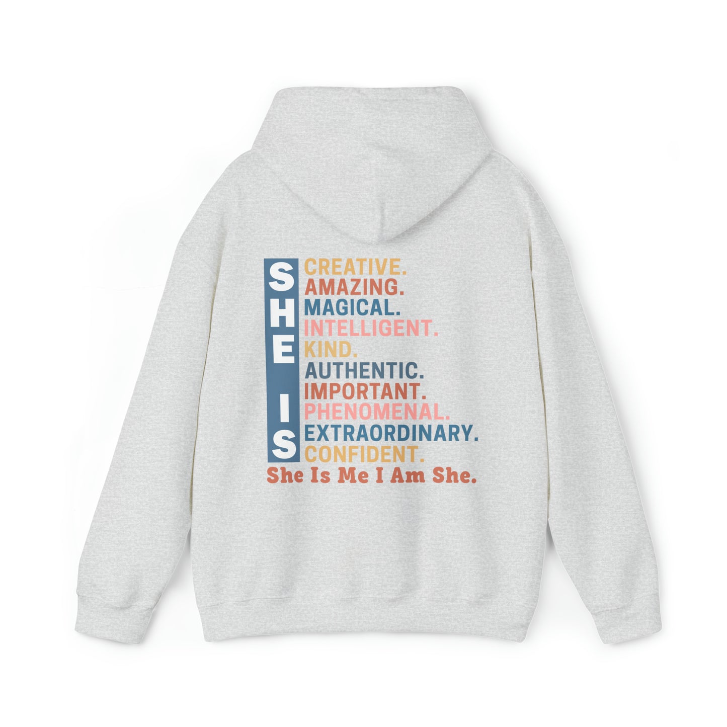 She Is Adult Hooded Sweatshirt