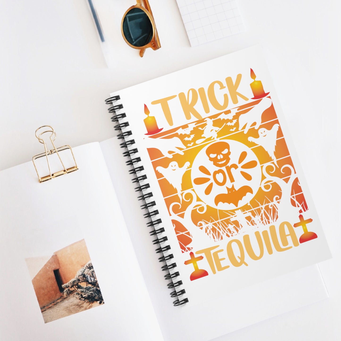 Trick or Tequila Spiral Notebook - Ruled Line