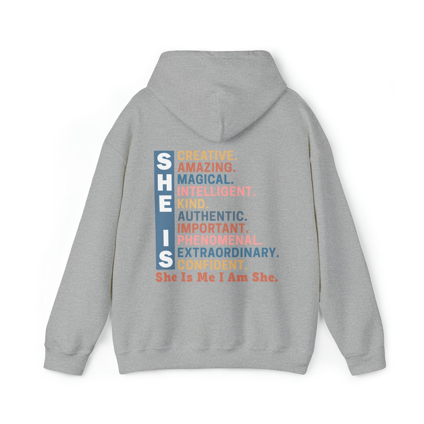 She Is Adult Hooded Sweatshirt