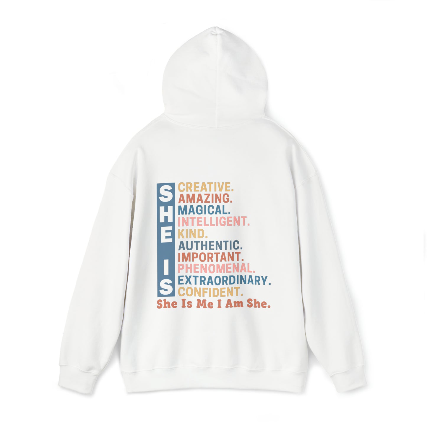 She Is Adult Hooded Sweatshirt