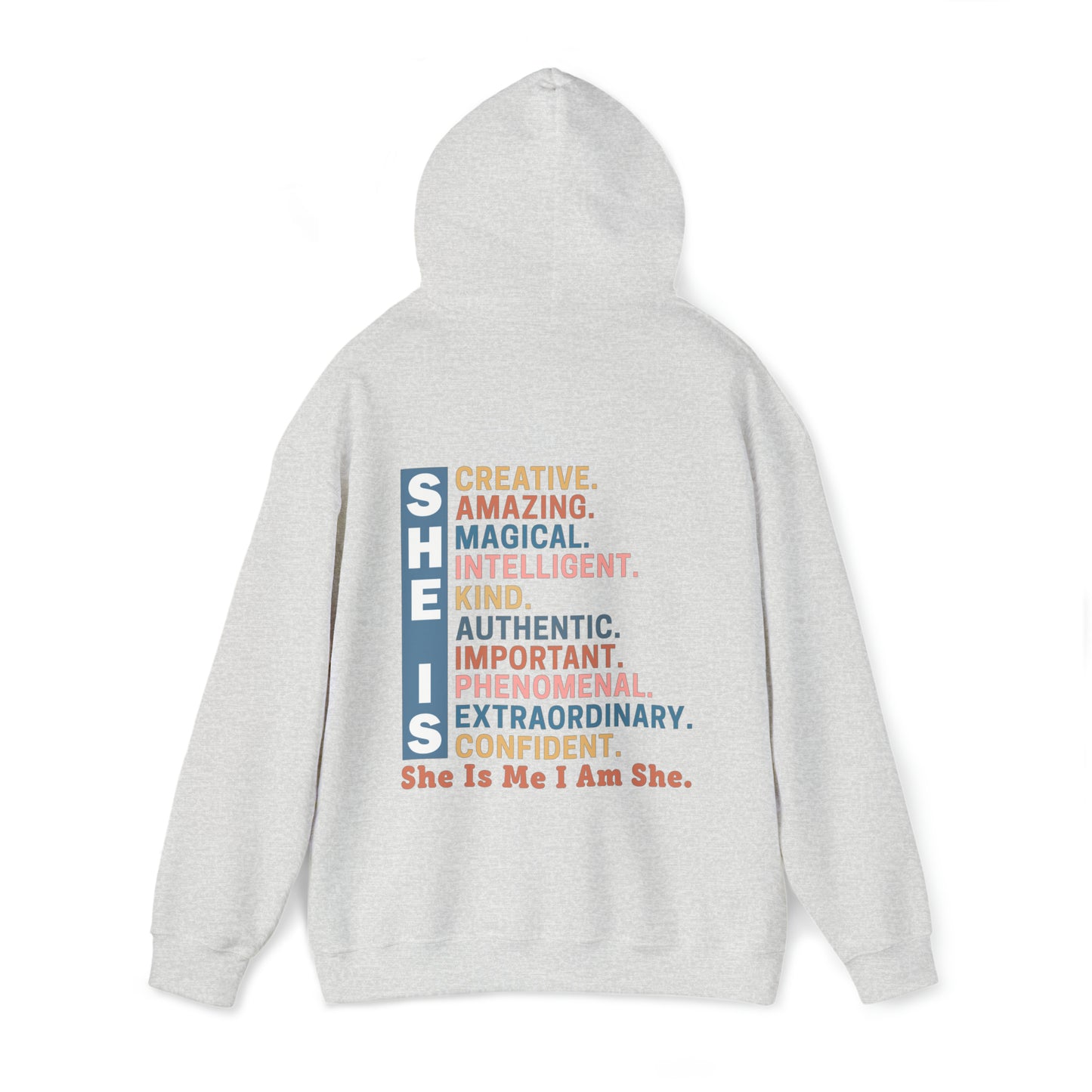 She Is Adult Hooded Sweatshirt