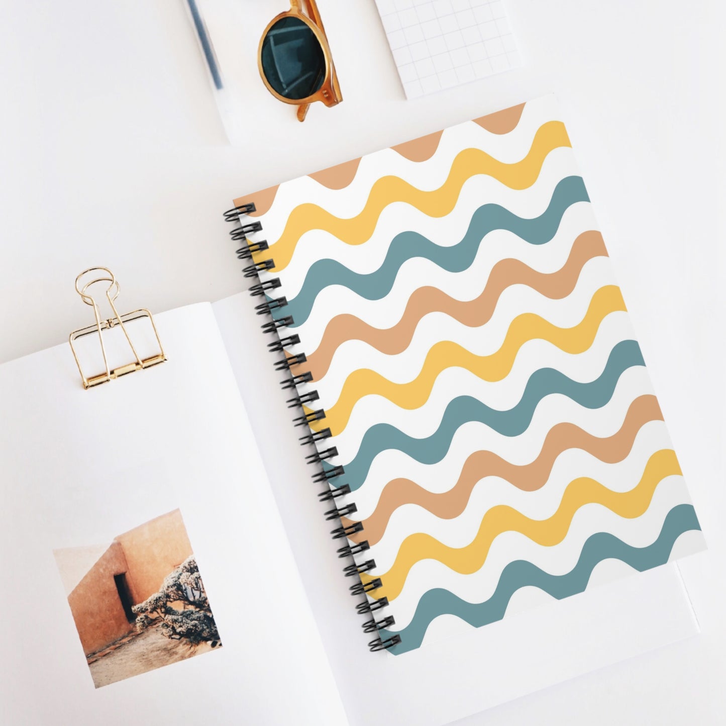 Wavy Spiral Notebook - Ruled Line