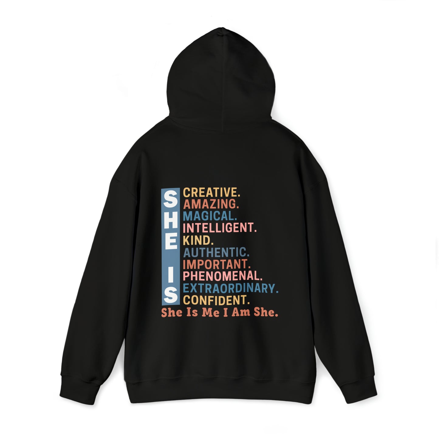 She Is Adult Hooded Sweatshirt