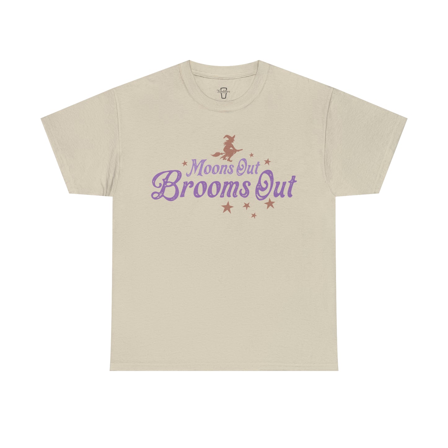 Moons Out Brooms Out Adult T-Shirt