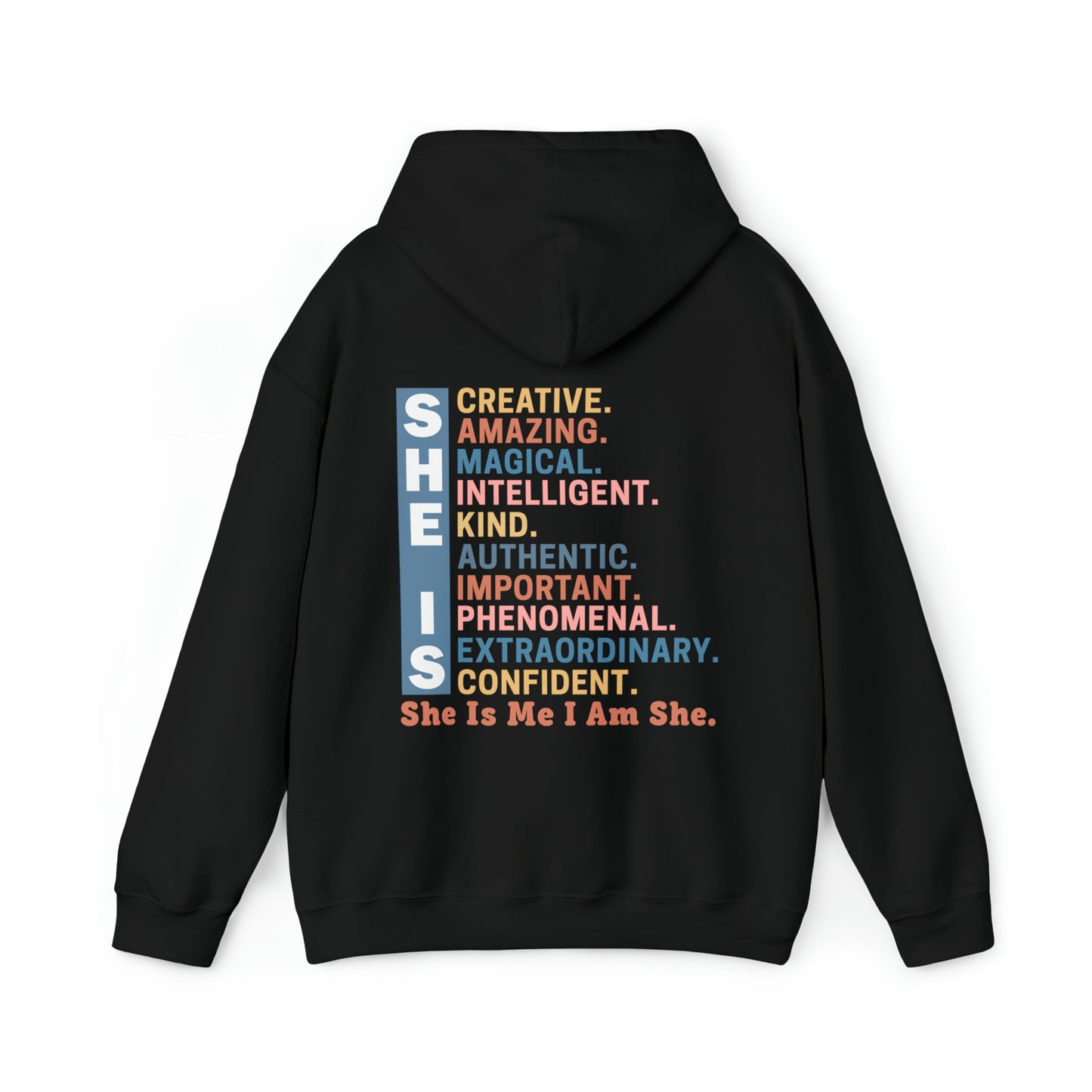 She Is Adult Hooded Sweatshirt