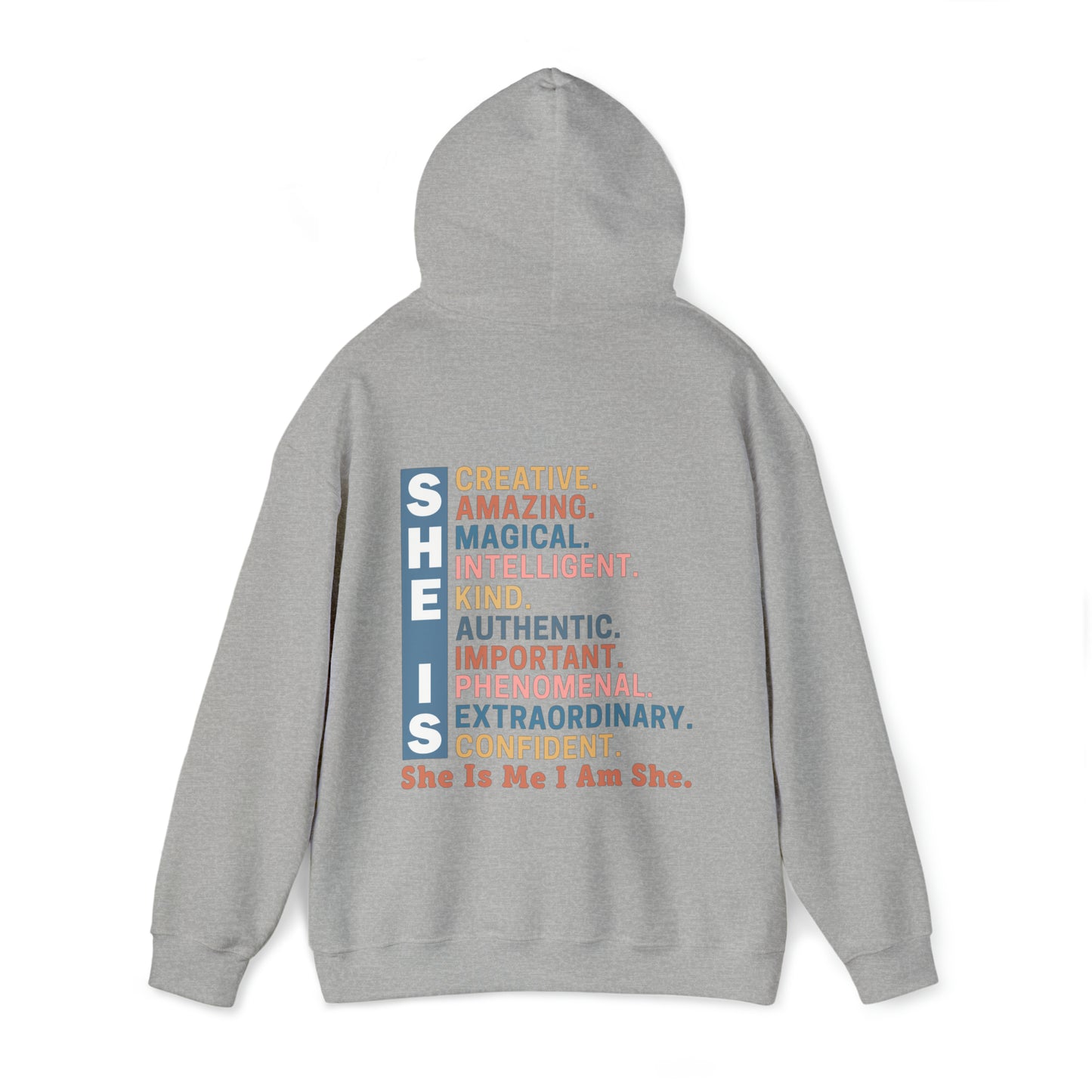 She Is Adult Hooded Sweatshirt