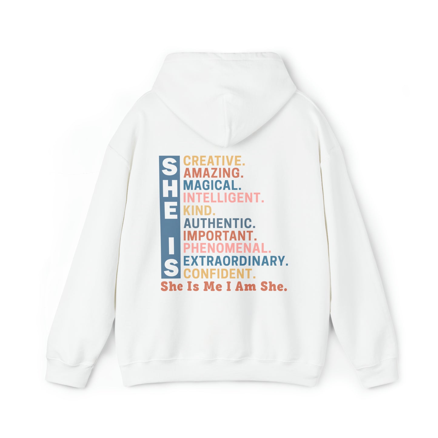 She Is Adult Hooded Sweatshirt