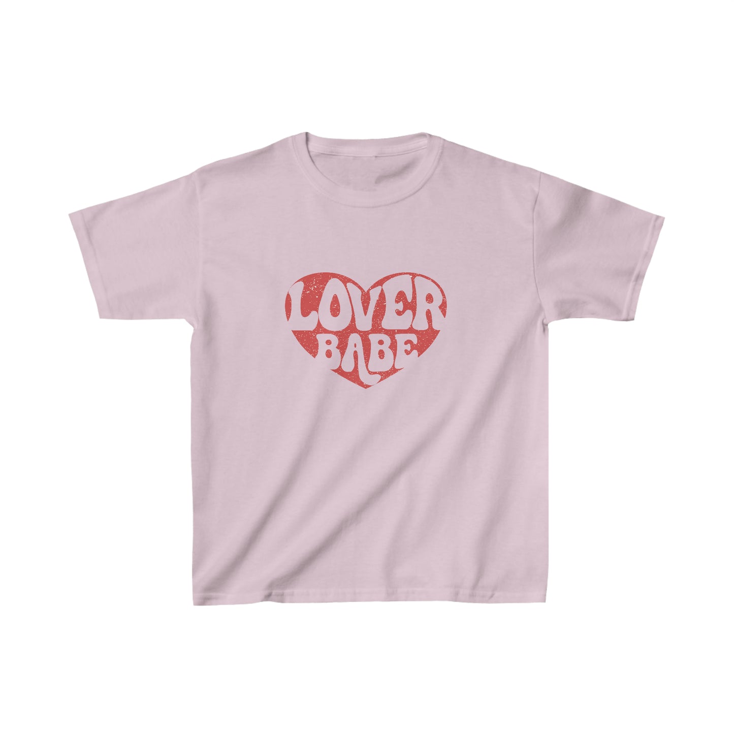 Red Distressed Lover Babe Kids T-Shirt