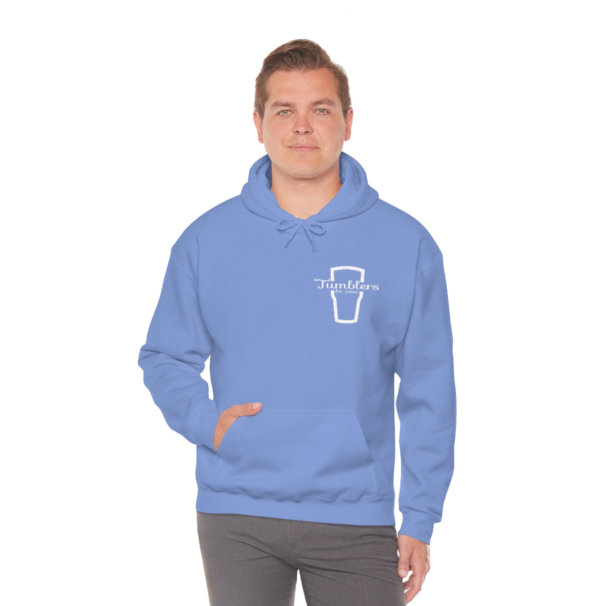 Tumblers for Tatas Hooded Sweatshirt - White Design