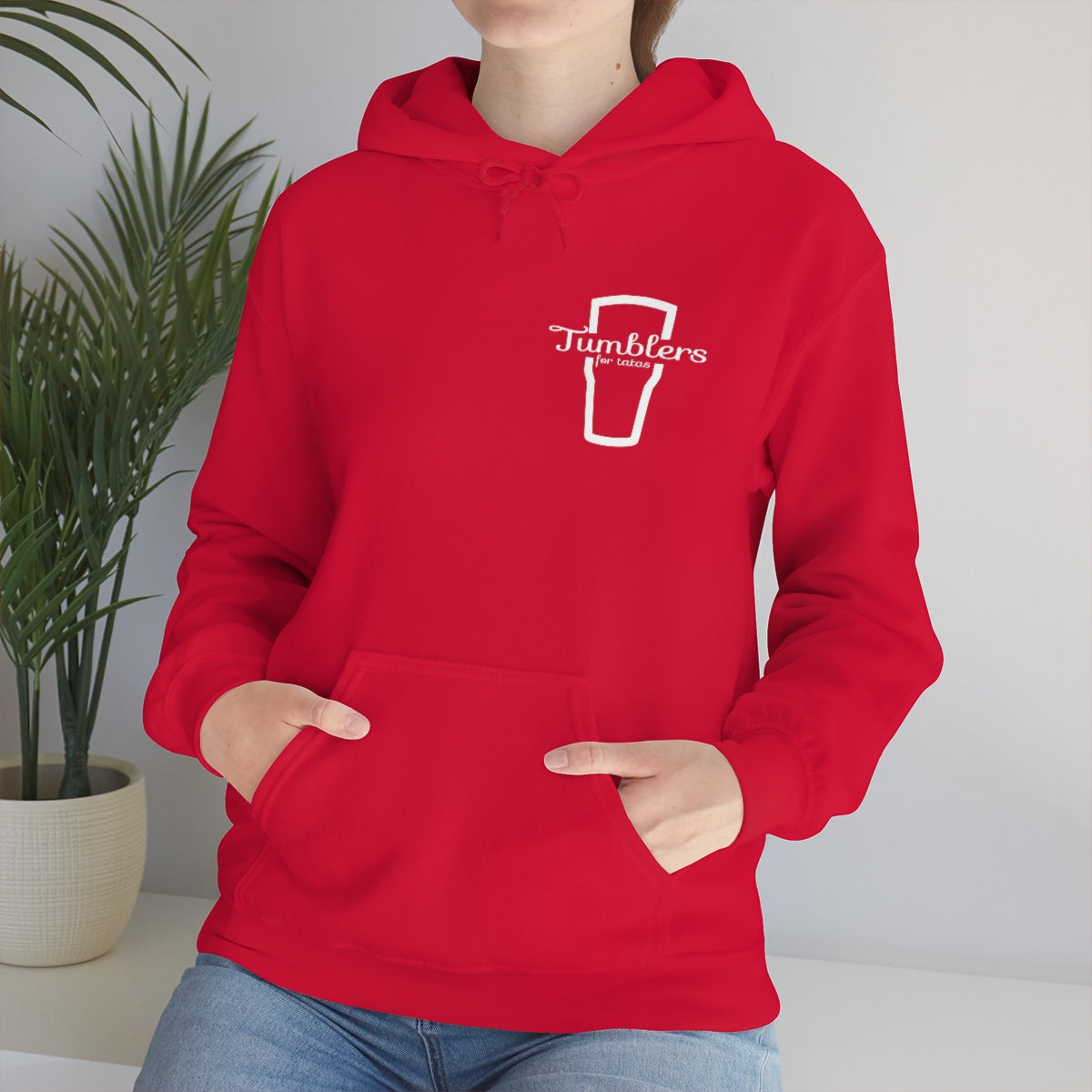 Tumblers for Tatas Hooded Sweatshirt - White Design