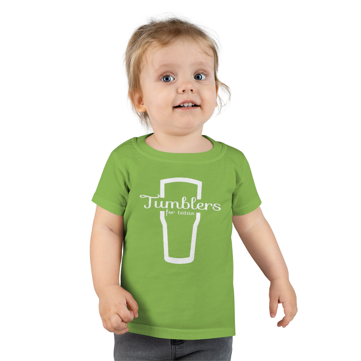 Tumblers for Tatas Toddler T-Shirt - White Design