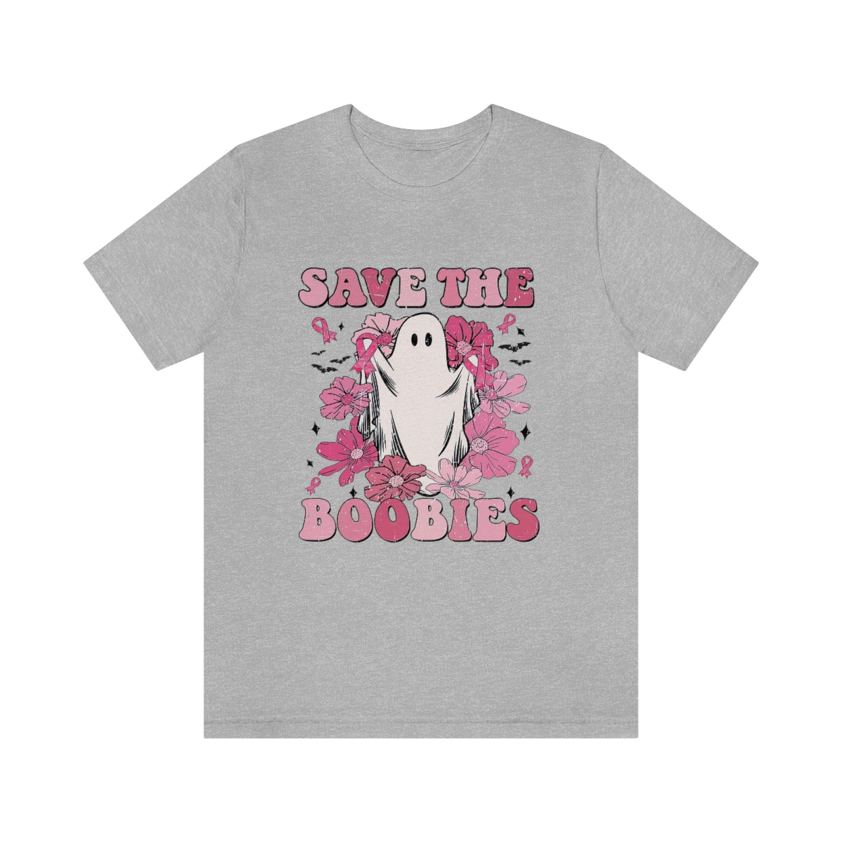 Save the Boobies Adult T-Shirt - Bella+Canvas