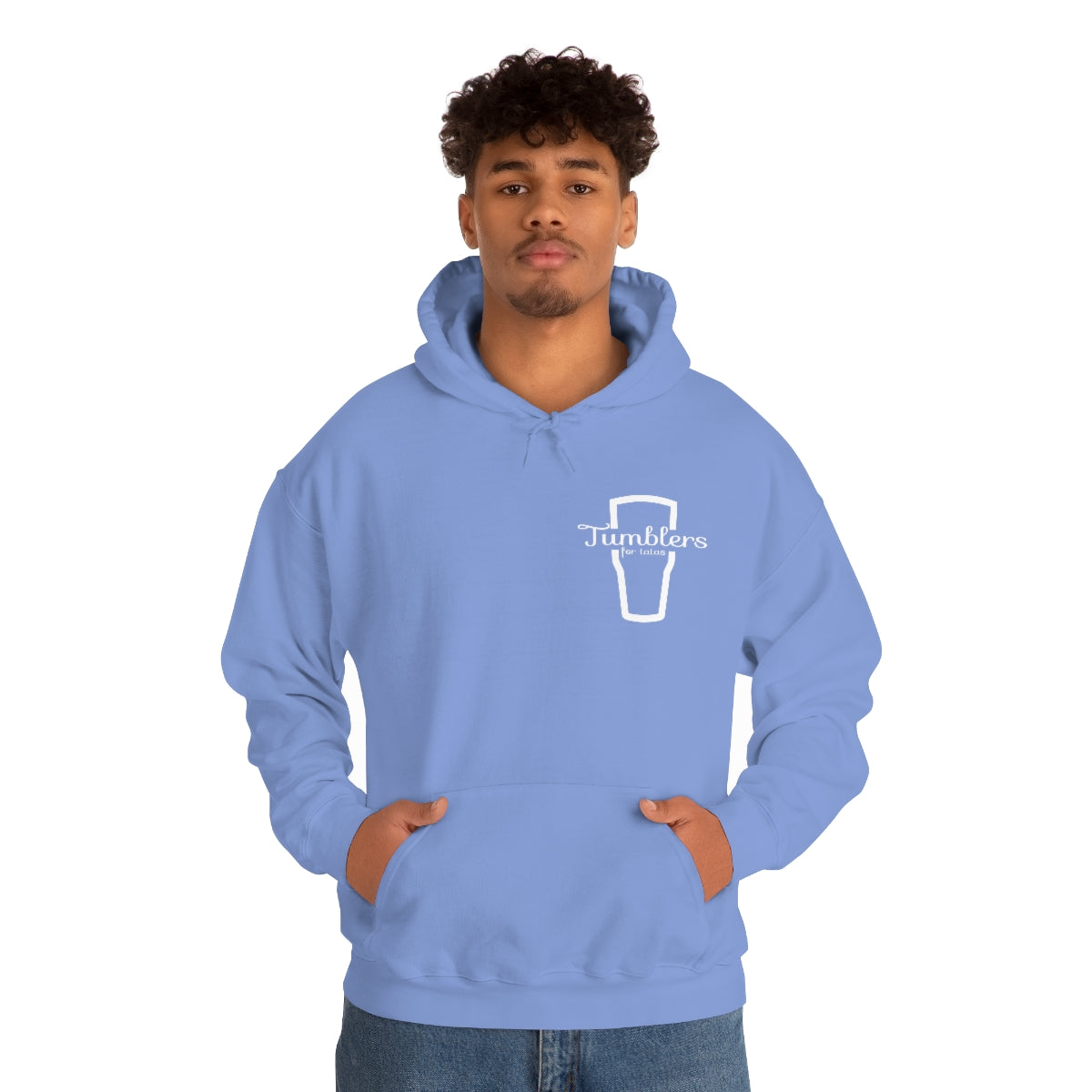 Tumblers for Tatas Hooded Sweatshirt - White Design