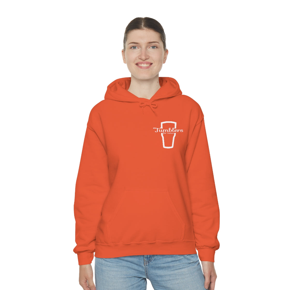 Tumblers for Tatas Hooded Sweatshirt - White Design