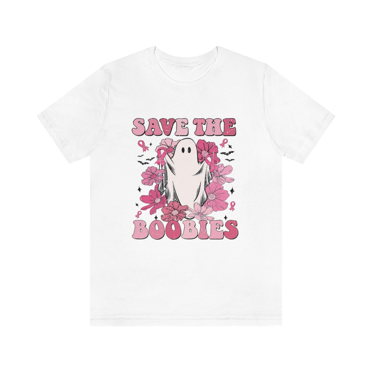 Save the Boobies Adult T-Shirt - Bella+Canvas