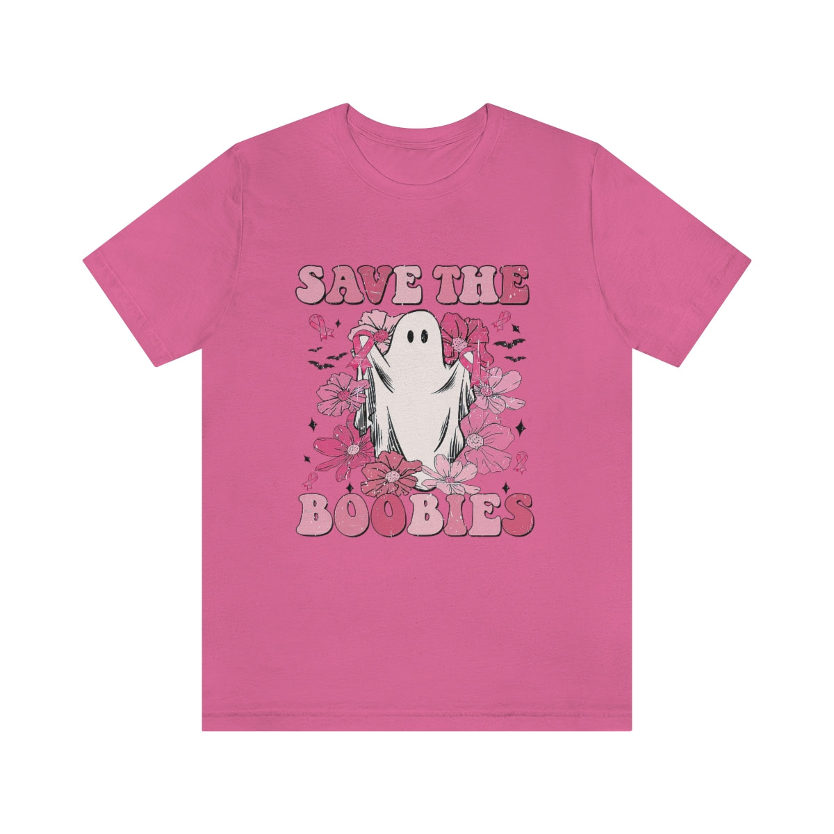 Save the Boobies Adult T-Shirt - Bella+Canvas