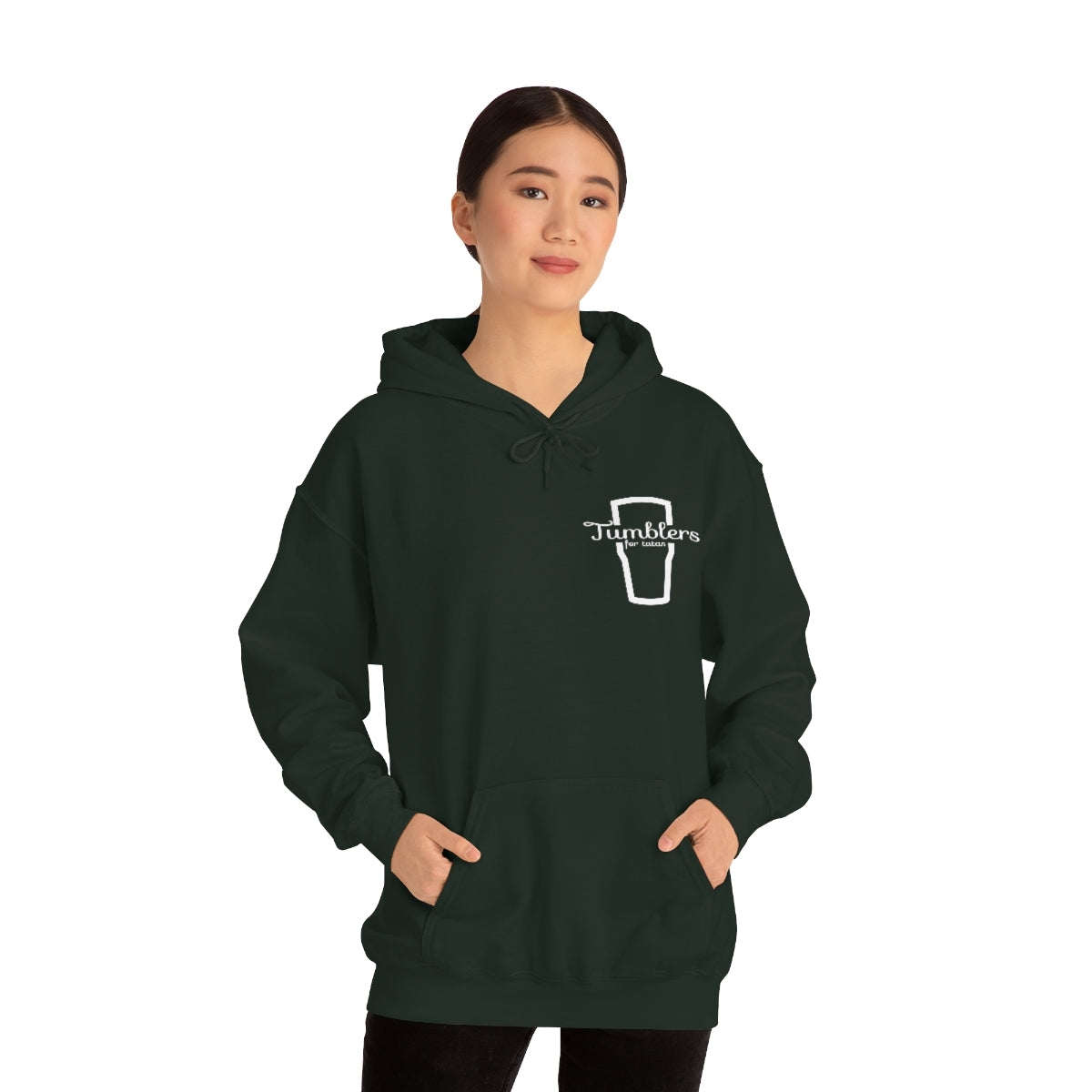 Tumblers for Tatas Hooded Sweatshirt - White Design