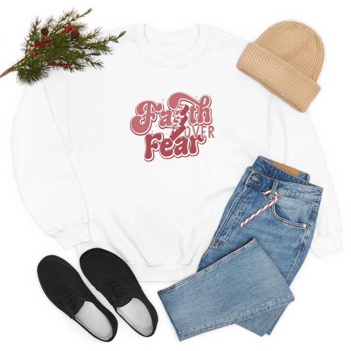 Faith Over Fear Crewneck Sweatshirt