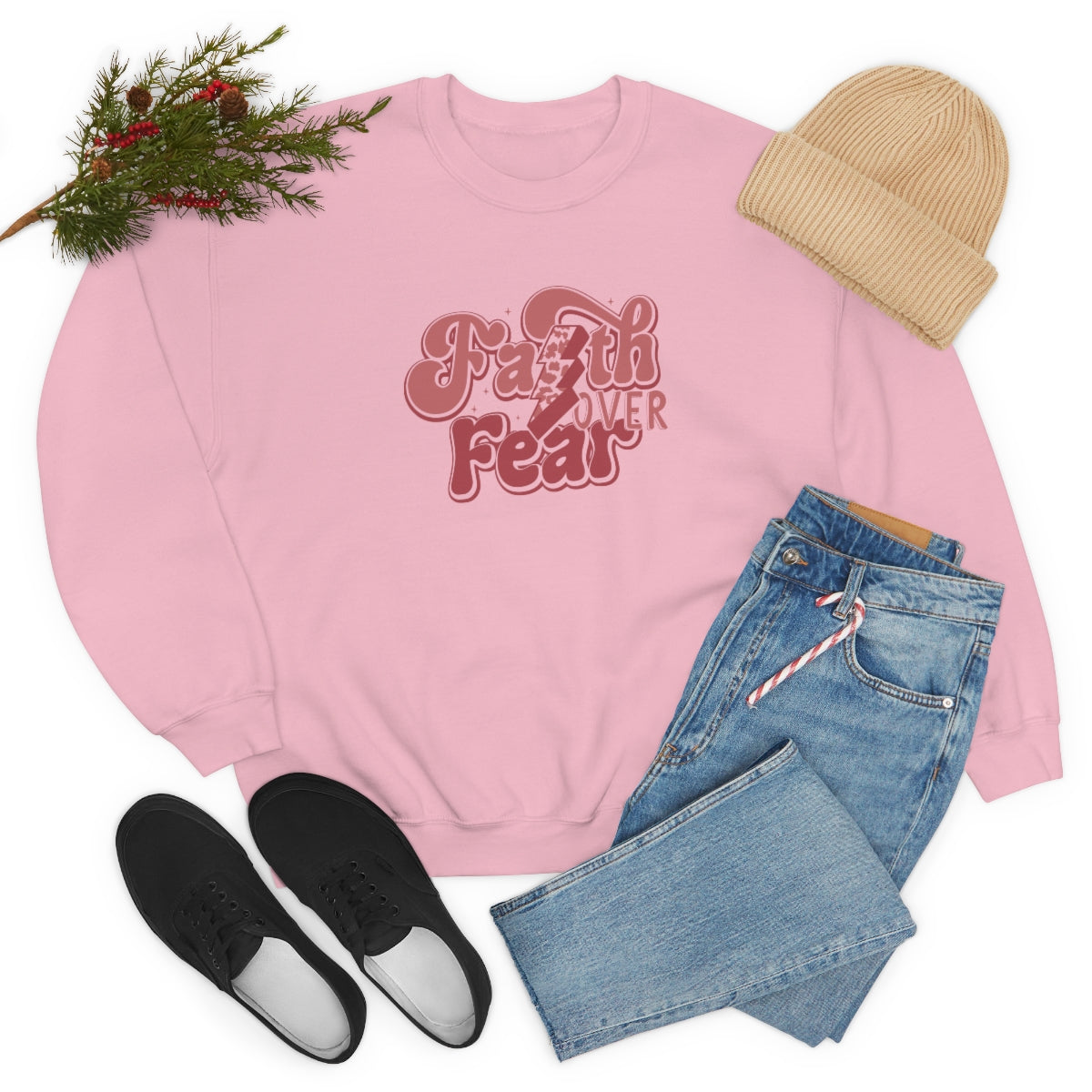 Faith Over Fear Crewneck Sweatshirt