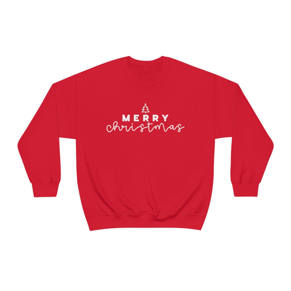 Merry Christmas Crewneck Sweatshirt - White