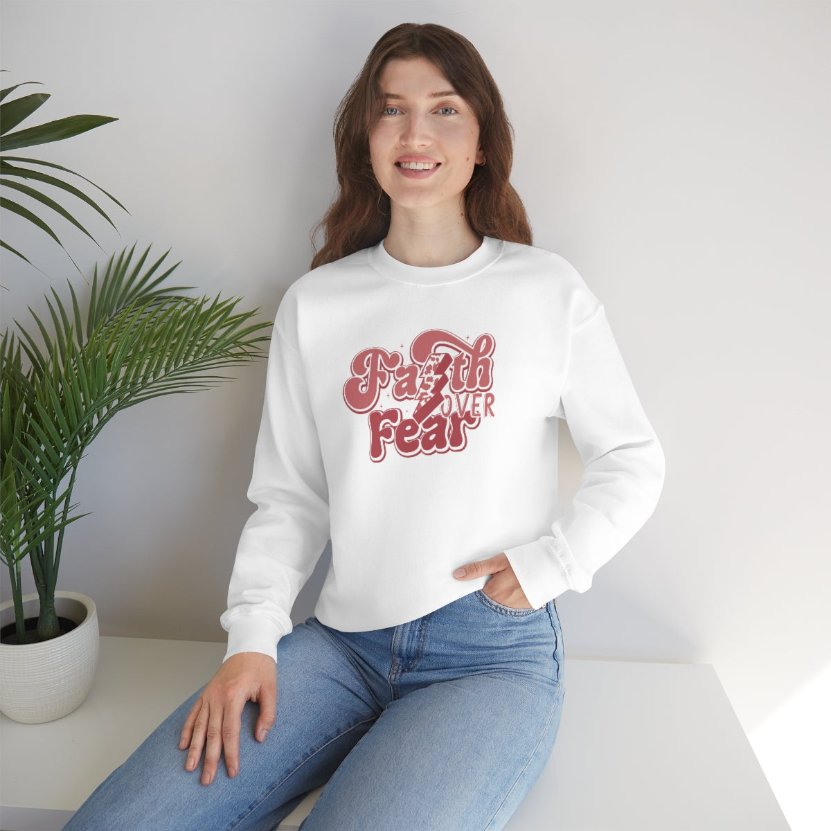 Faith Over Fear Crewneck Sweatshirt