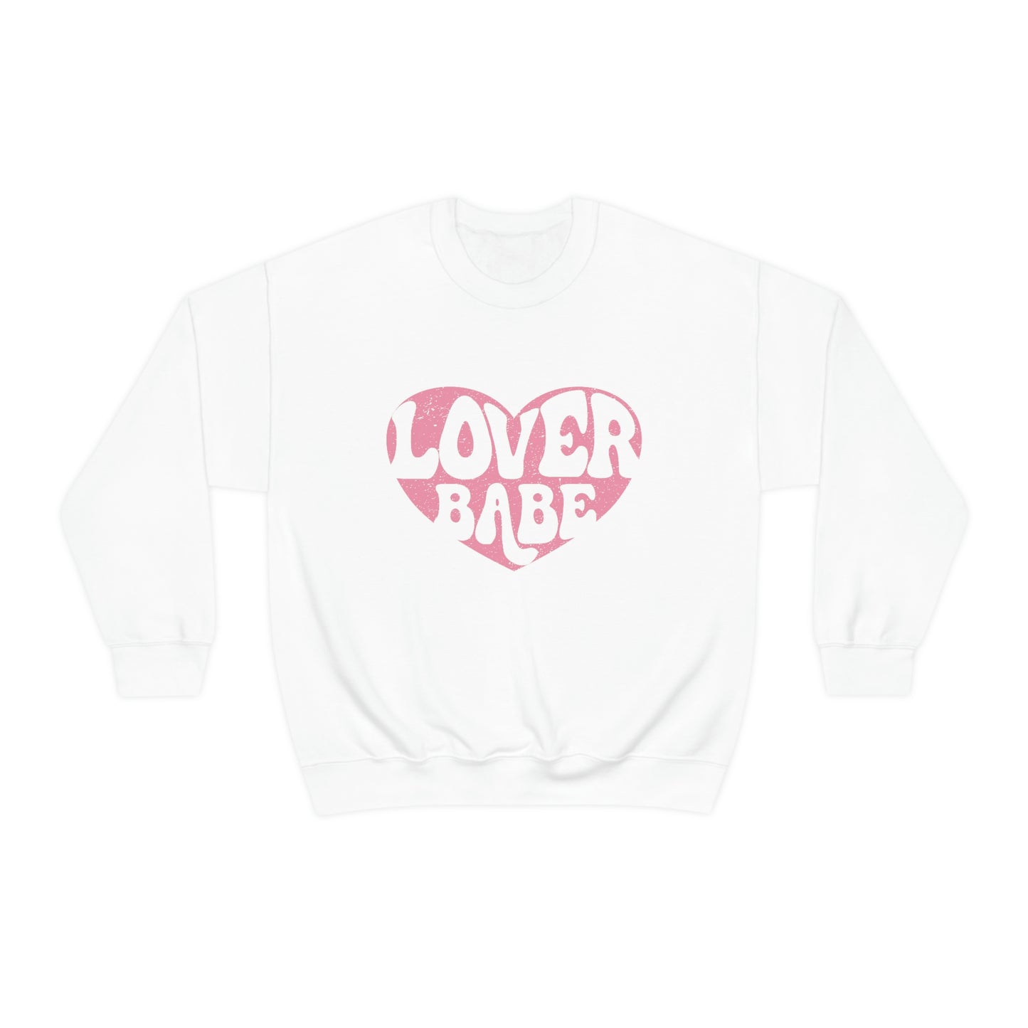 Pink Lover Babe Adult Crewneck Sweatshirt