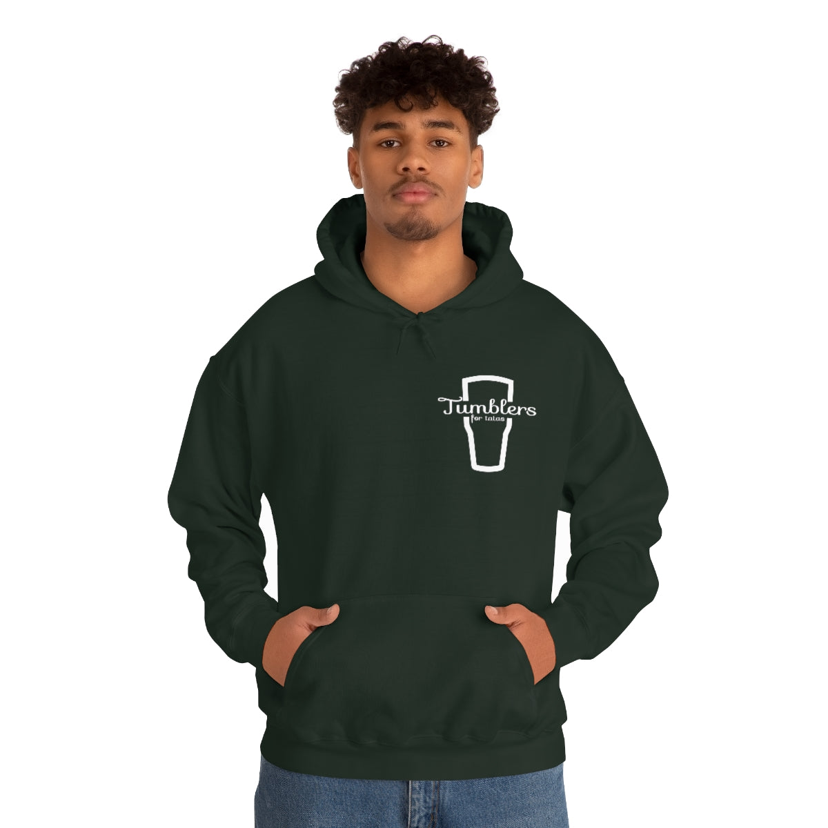 Tumblers for Tatas Hooded Sweatshirt - White Design