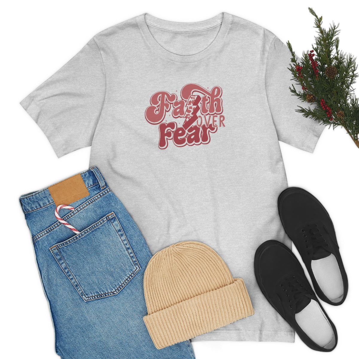 Faith Over Fear Adult T-Shirt - Bella+Canvas