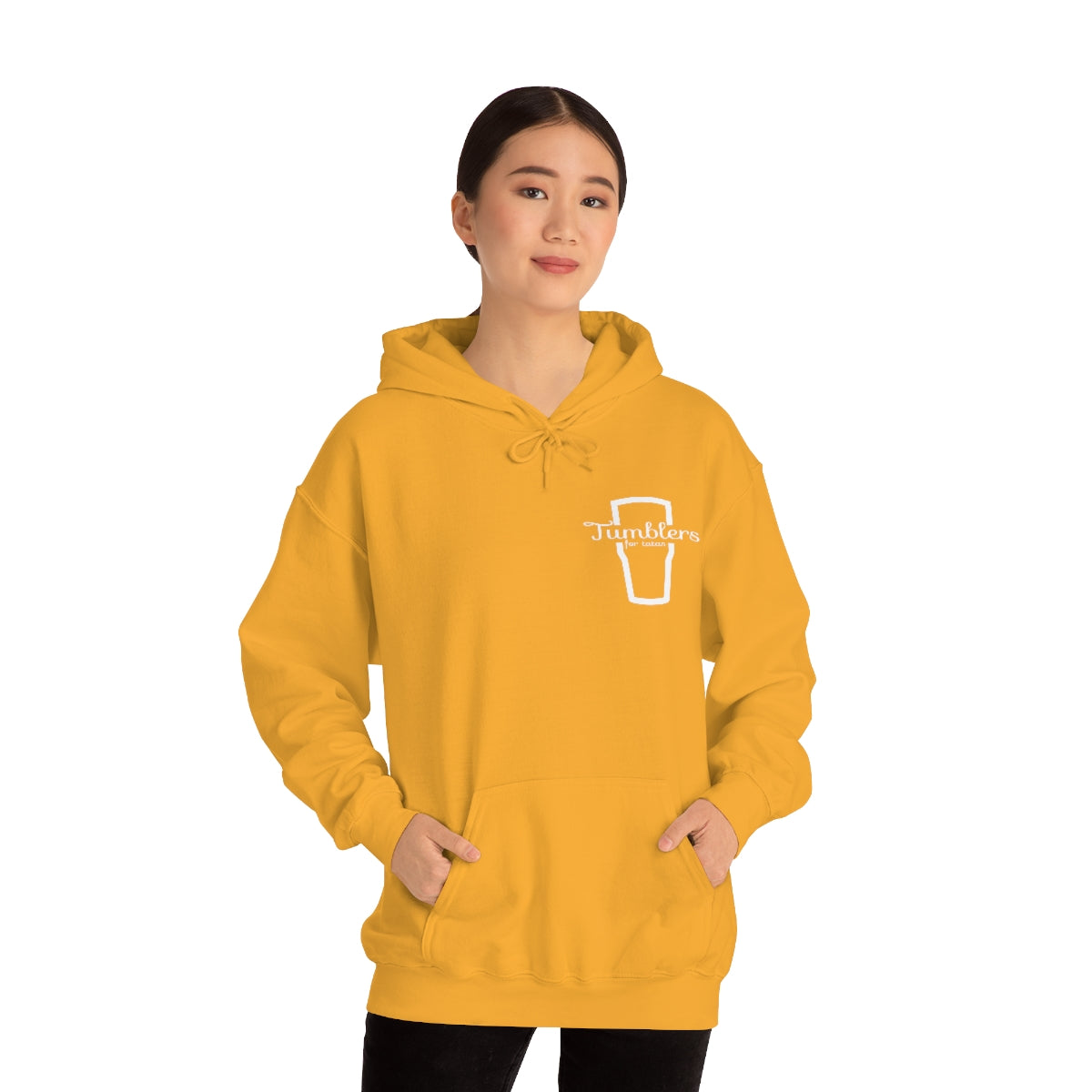 Tumblers for Tatas Hooded Sweatshirt - White Design