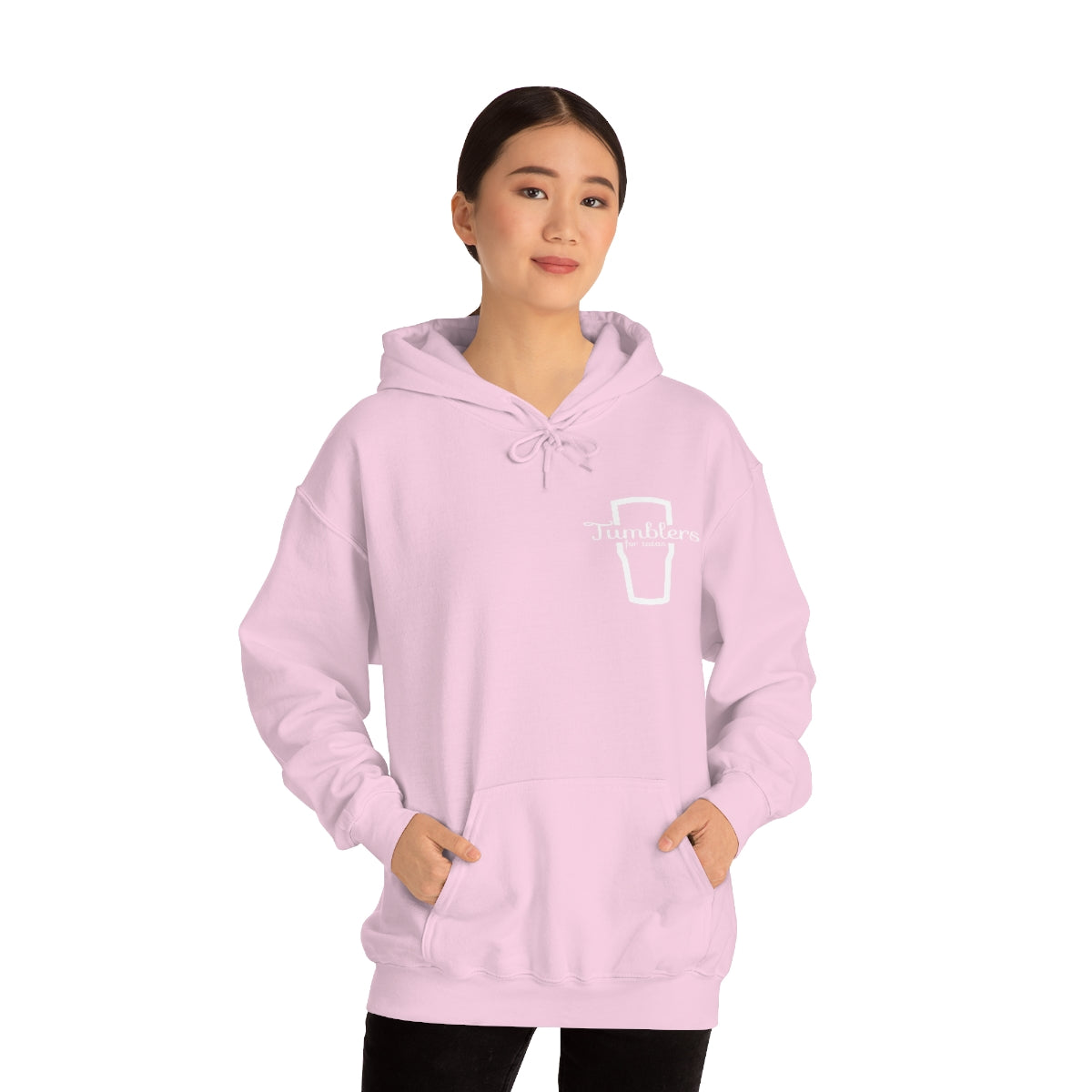 Tumblers for Tatas Hooded Sweatshirt - White Design