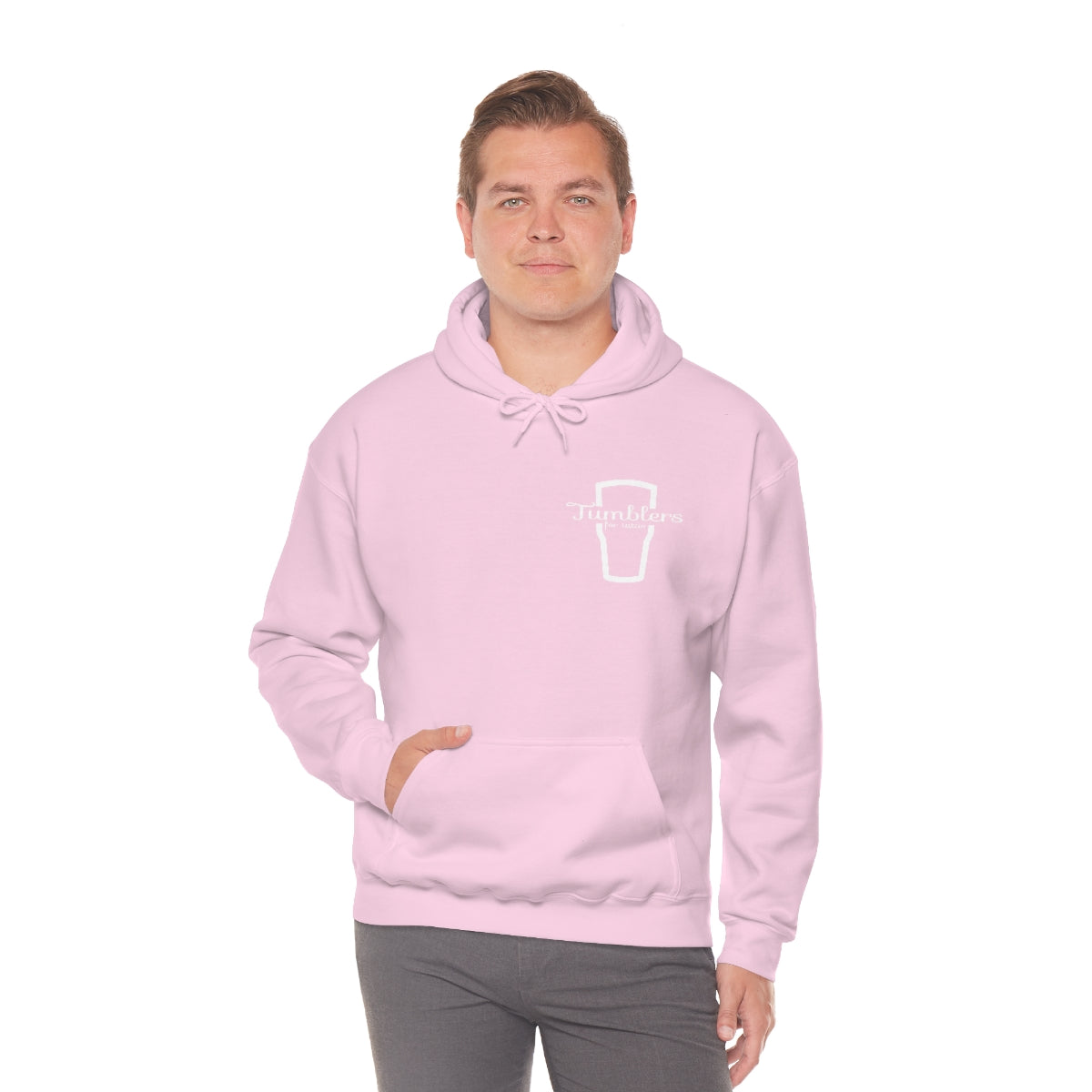 Tumblers for Tatas Hooded Sweatshirt - White Design