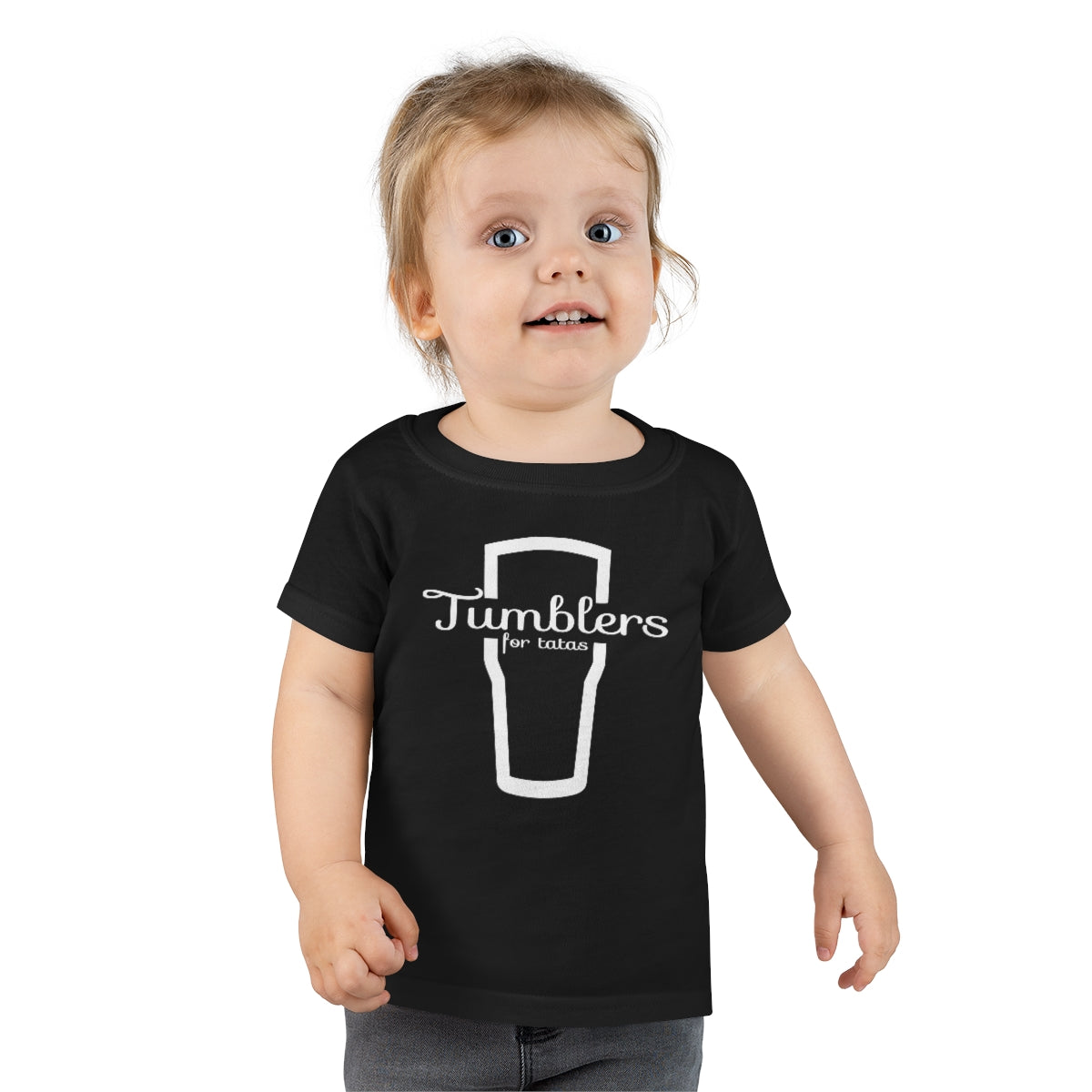 Tumblers for Tatas Toddler T-Shirt - White Design