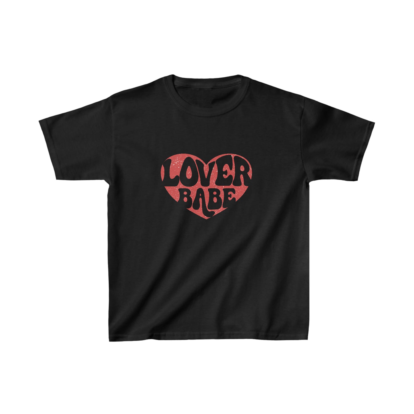 Red Distressed Lover Babe Kids T-Shirt