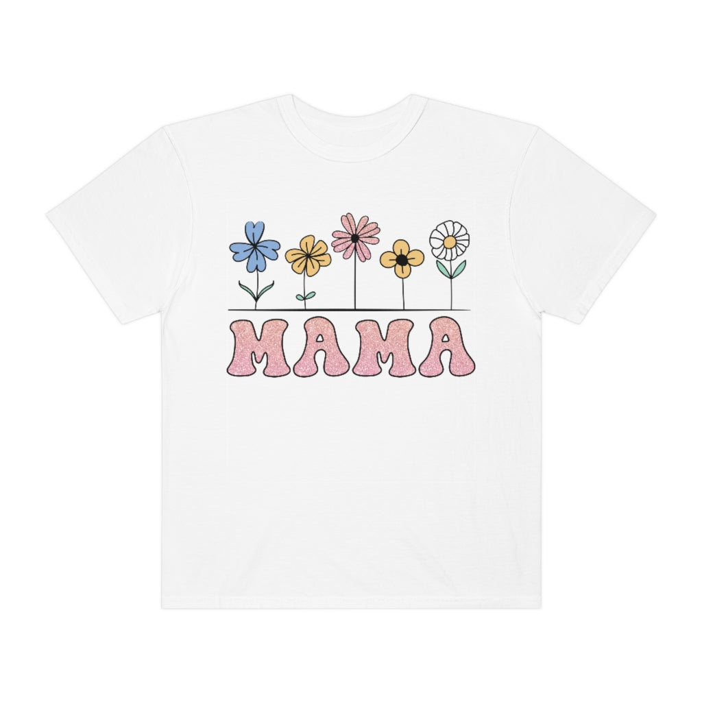 Flower Mama Adult T-Shirt - Comfort Colors