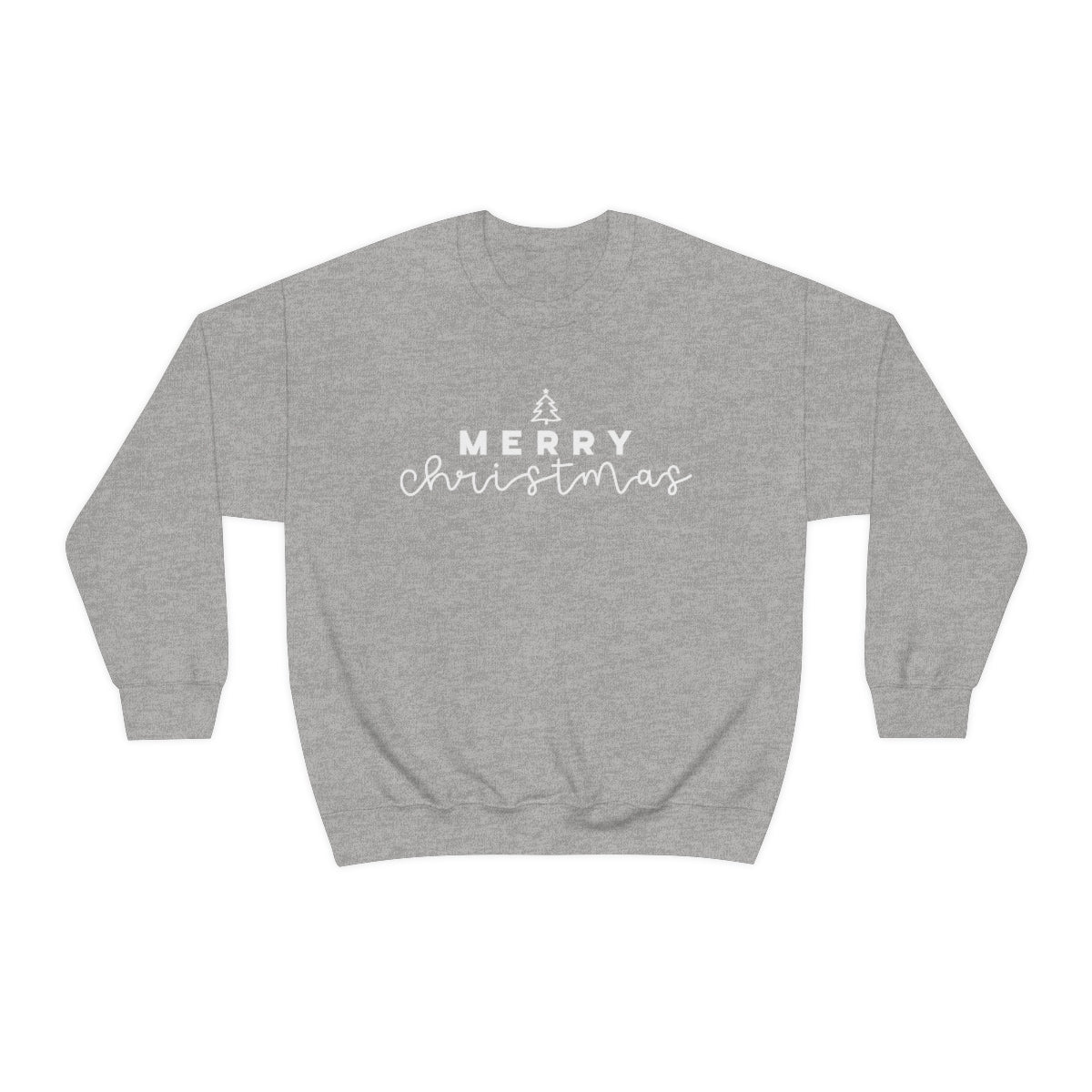 Merry Christmas Crewneck Sweatshirt - White