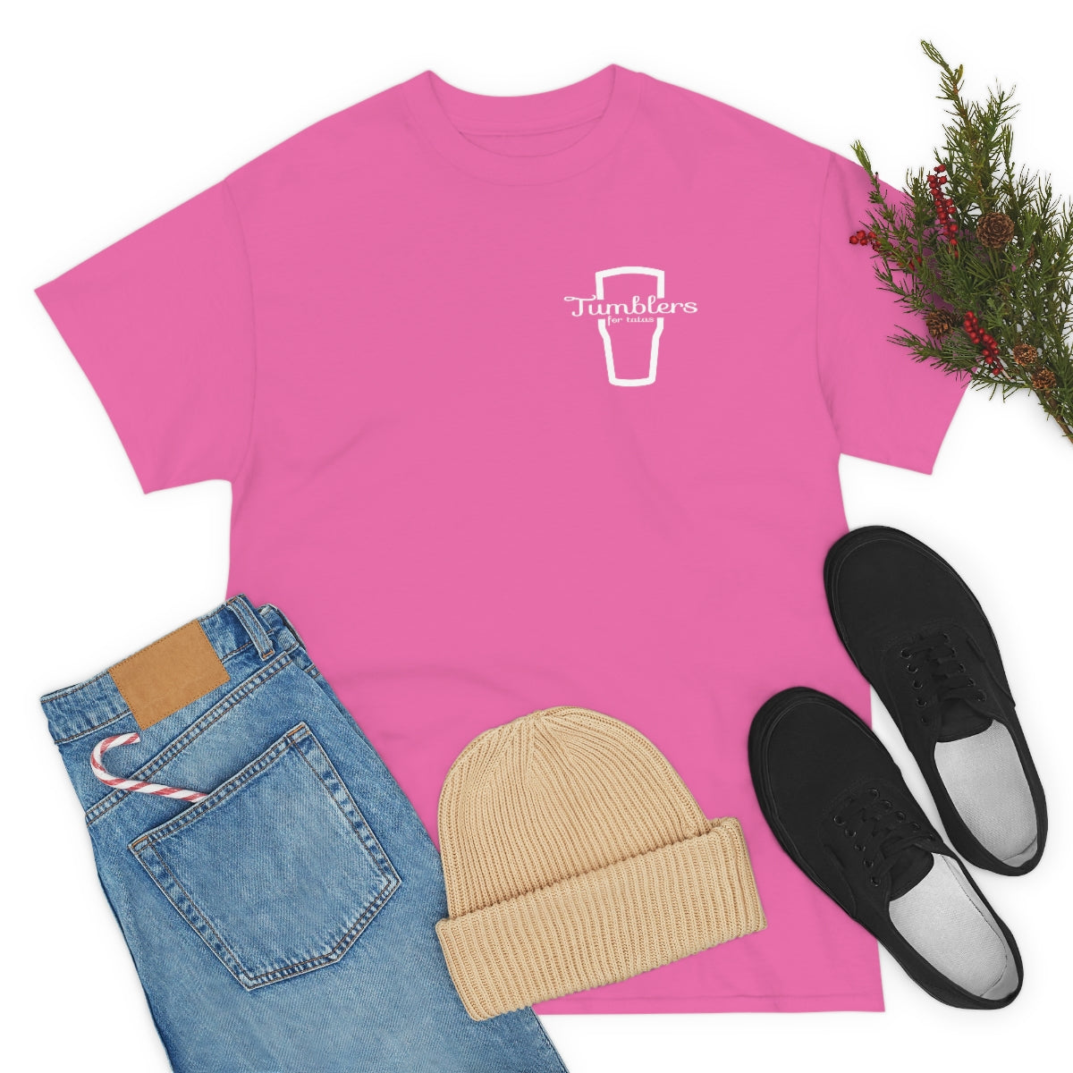 Tumblers for Tatas Adult T-Shirt - White Design