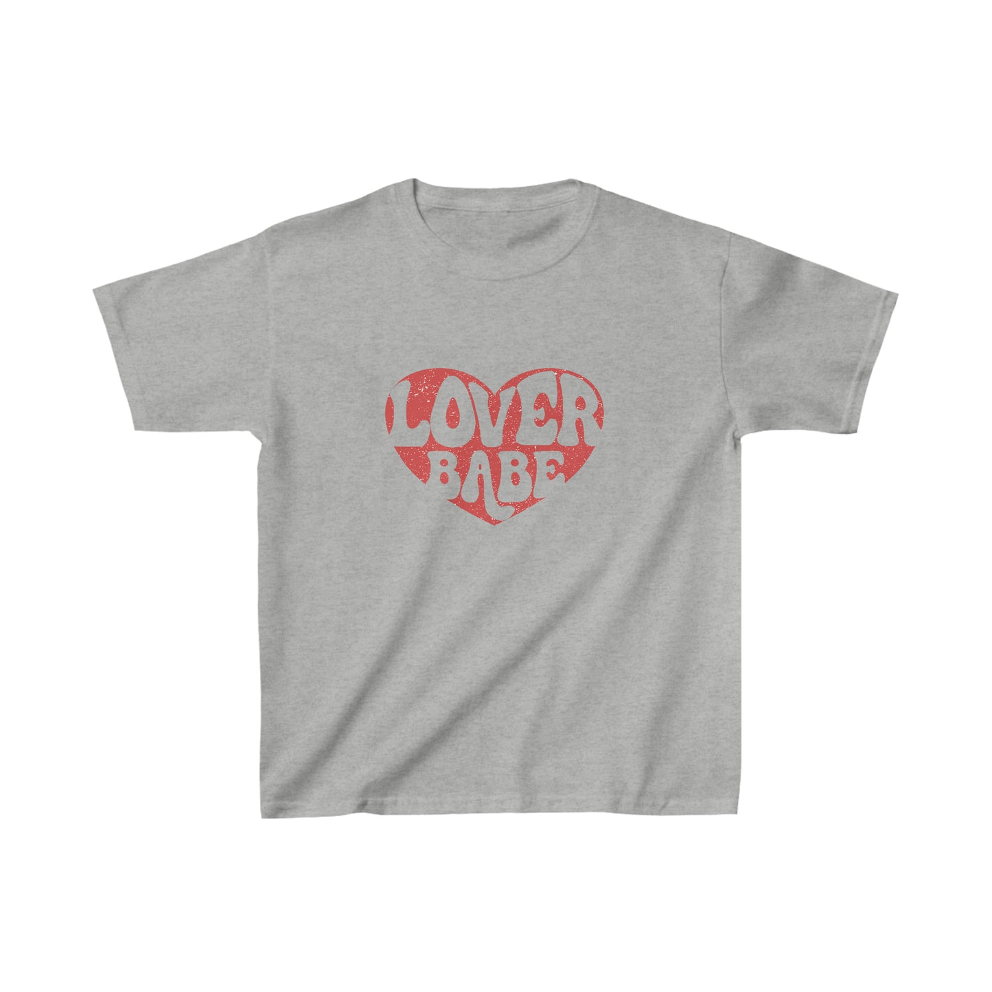 Red Distressed Lover Babe Kids T-Shirt