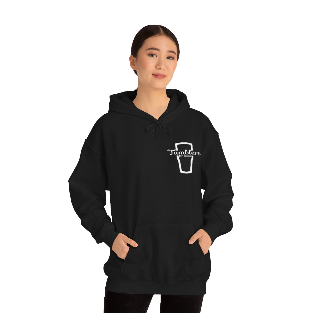 Tumblers for Tatas Hooded Sweatshirt - White Design