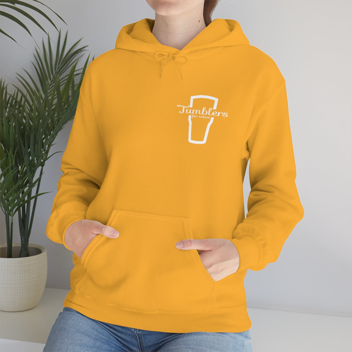 Tumblers for Tatas Hooded Sweatshirt - White Design