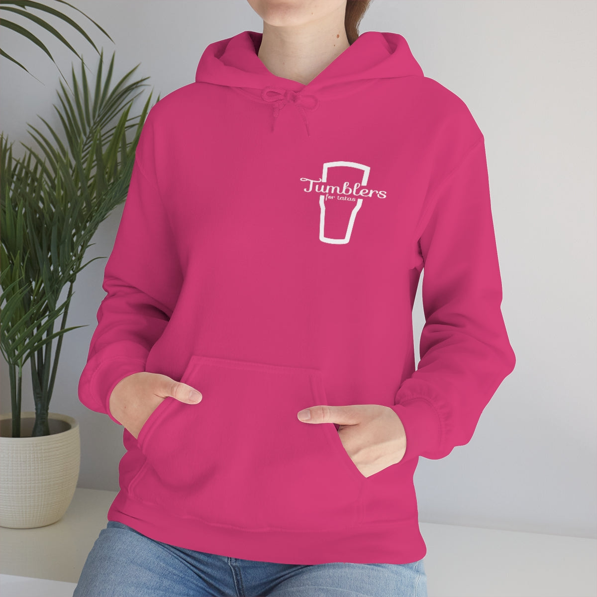 Tumblers for Tatas Hooded Sweatshirt - White Design