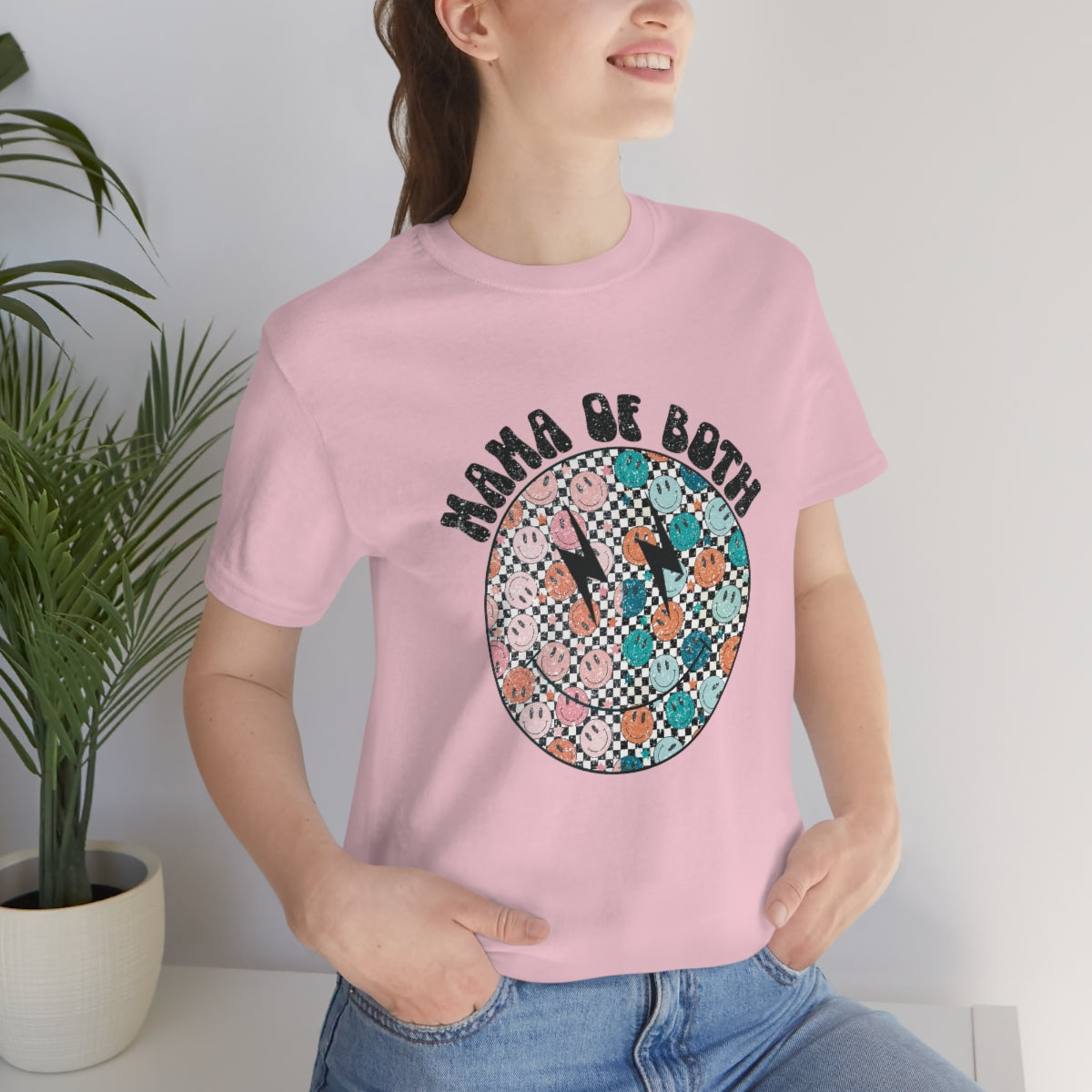 Mama of Both Adult T-Shirt - Bella+Canvas