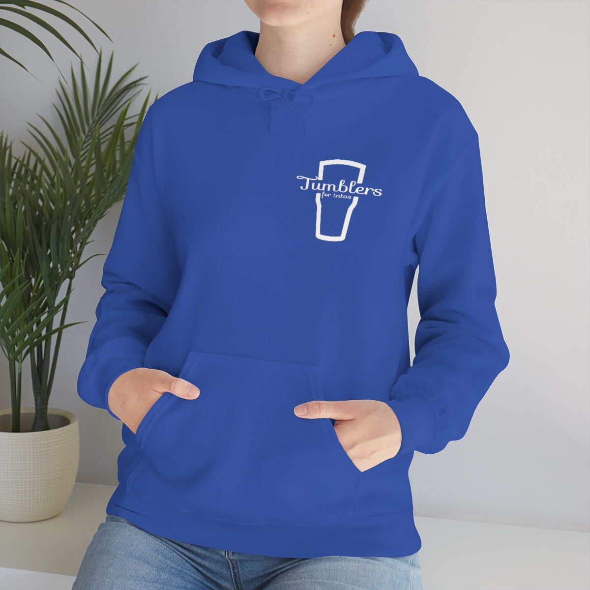 Tumblers for Tatas Hooded Sweatshirt - White Design